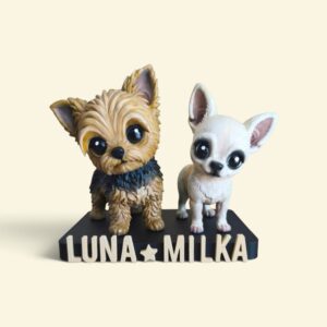 Pareja de mascotas en 3D