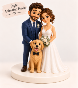 novios con mascota animated movie